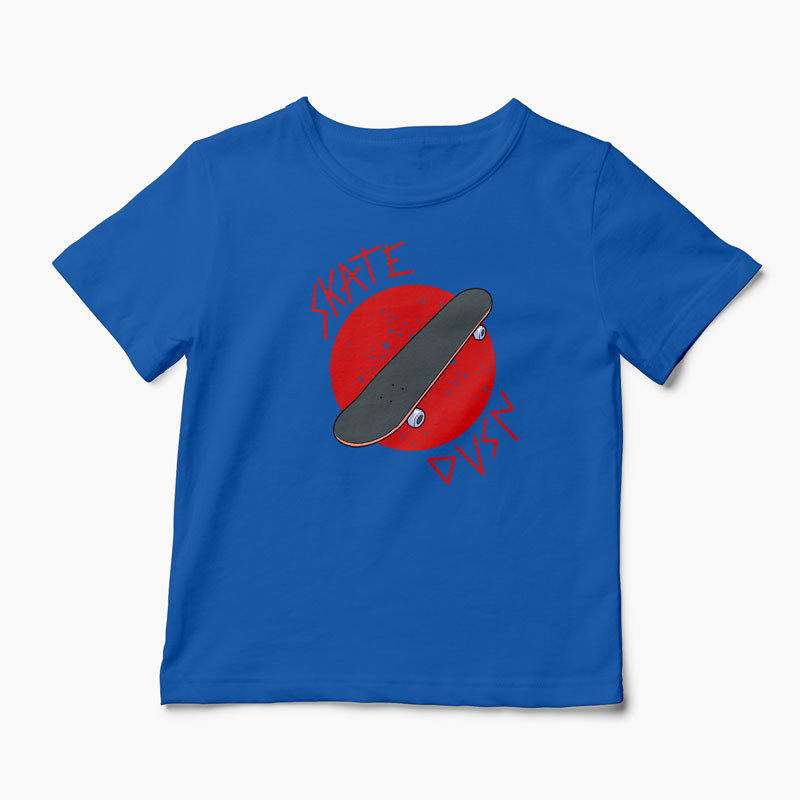 Tricou Skateboard Division - Copii-Albastru Regal